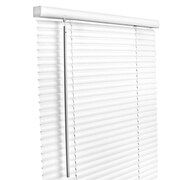 WORK-OF-ART 1 in. Vinyl Cordless Blinds, White - 60 x 64 in. WO2514232